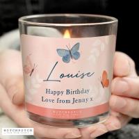 Personalised Hotchpotch Butterfly Scented Jar Candle  Extra Image 1 Preview